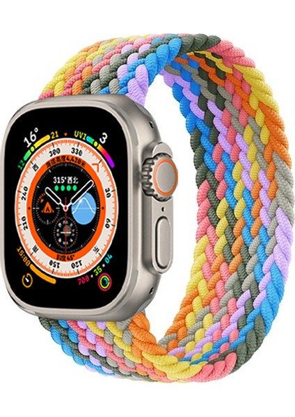 Apple Watch 38/40/41 mm Seri 10-42mm 1 2 3 4 5 6 Se 7 8 9 Uyumlu Esnek Örgü Kordon