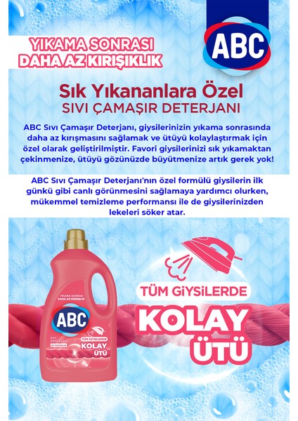 Abc Sıvı Deterjan Kolay Ütü 2'li Set