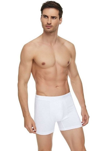 3lü Erkek Modal Boxer Pamuklu Elastan Likralı Paçalı Don