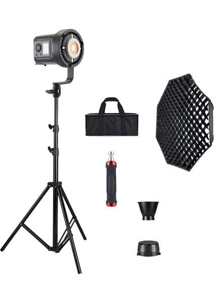 HDB-135R Rgb Full Set (Gridli 95CM Octagon + 260 cm Kalın Işık Ayağı)