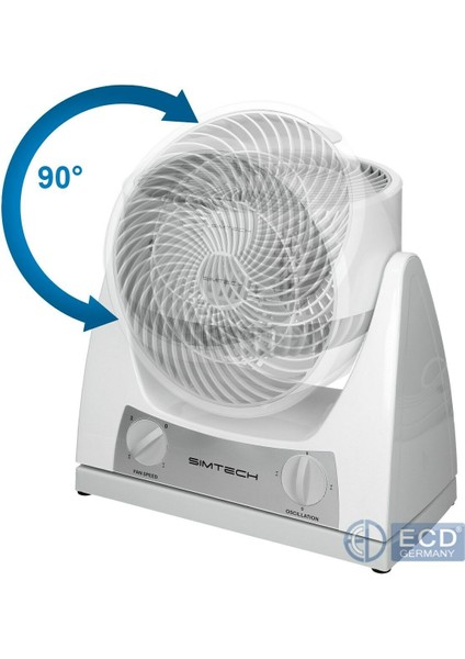 Masaüstü Vantilatör 40 W Düşük Sesli Çalışma ve Ayarlanabilir Hız Özellikleriyle