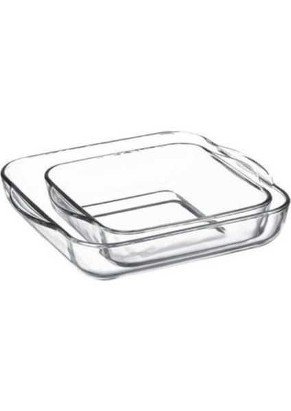 2'li Kare Fırın Tepsisi Borcam 159028 FMA02253
