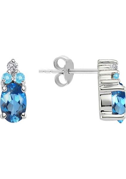 Pırlanta ve Topaz Cadenza Küpe 0417E0053