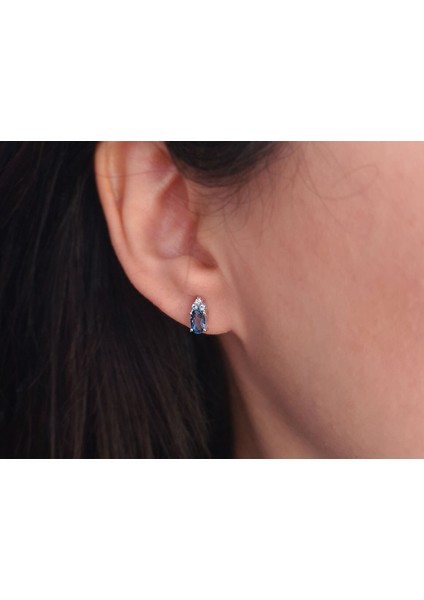Pırlanta ve Topaz Cadenza Küpe 0417E0053