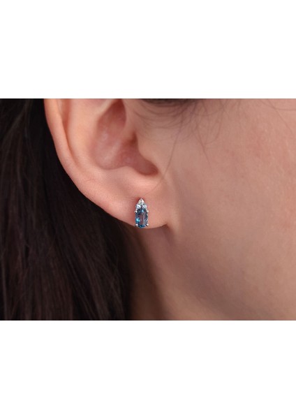 Pırlanta ve Topaz Cadenza Küpe 0417E0053