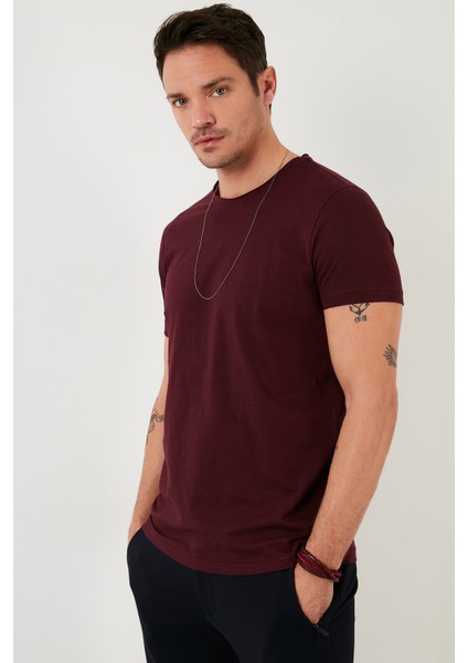 Pamuklu Slim Fit Bisiklet Yaka T Shirt Erkek T Shirt 59020001 fırsatları