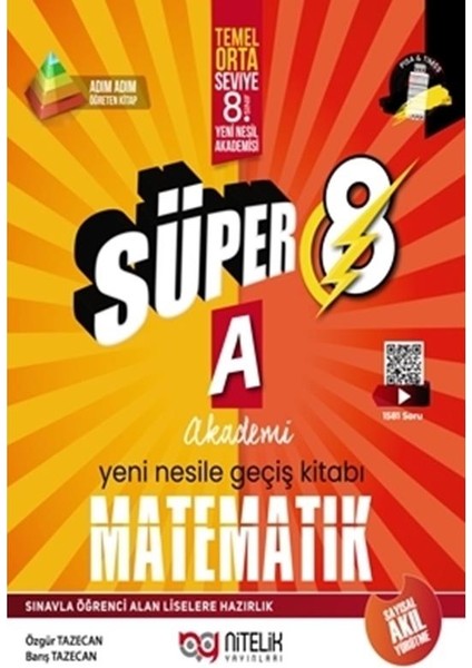 Nitelik Yayınları 8. Sınıf Yeni Nesil Süper Matematik (A)