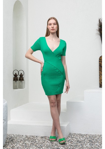 Kadın Mini Elbise Yeşil