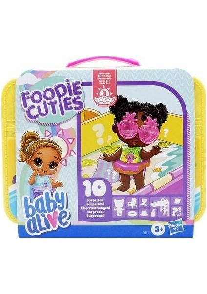 Baby Alive Foodie Cuties, Sun Series 3, Sürpriz Oyuncaklar,