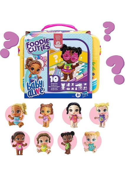 Baby Alive Foodie Cuties, Sun Series 3, Sürpriz Oyuncaklar,