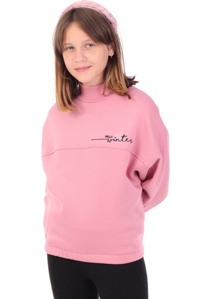 Toontoy Kız Çocuk Nakışlı Sweatshirt