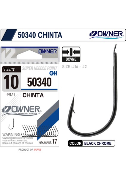 50340 Chinta Gun Black Iğne