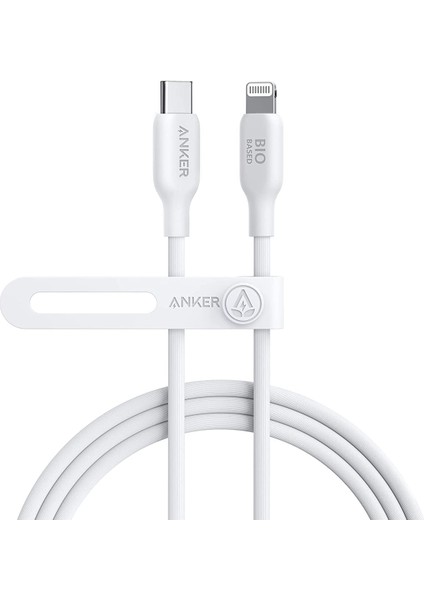 541 USB-C to Lightning 1.8m Şarj/Data Kablosu - Doğa Dostu MFI Lisanslı - 30W Şarj Destekli - A80A2 - Beyaz (Anker Türkiye