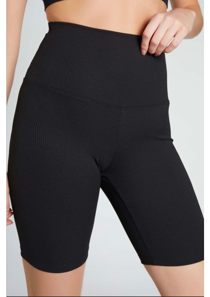 Short Tayt Ince Fitilli Yüksek Rahat Bel