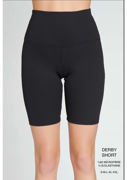 Short Tayt Ince Fitilli Yüksek Rahat Bel