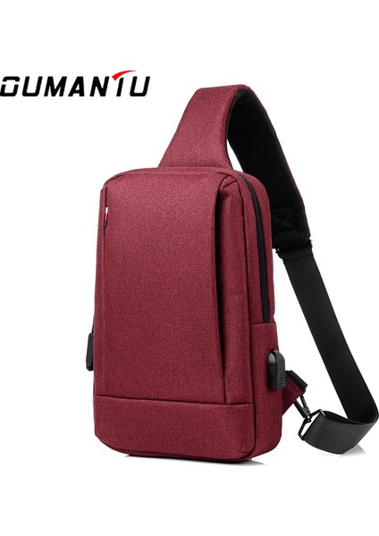 Su Geçirmez Oxford Kumaş Göğüs Çantası Büyük Kapasiteli Messenger Çanta (Yurt Dışından)
