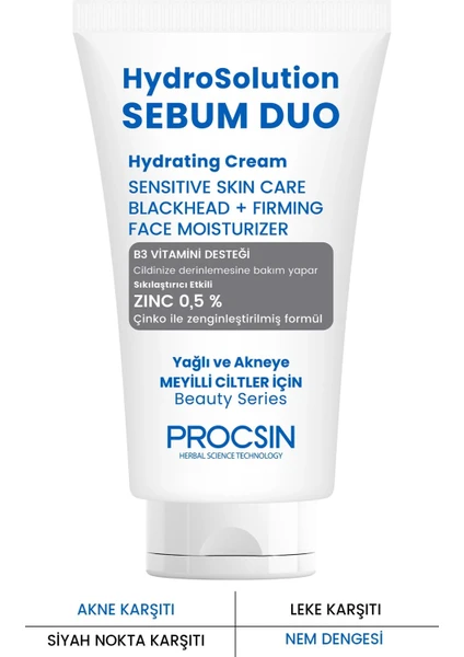 PROCSIN Hydrosolution %0.2 BHA Yoğun Nemlendirici Krem 50 ML