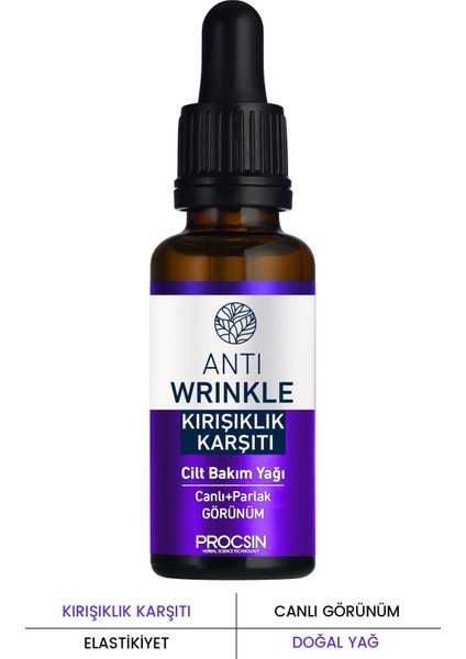 PROCSIN Anti-Wrinkle Cilt Bakım Yağı 20 ML