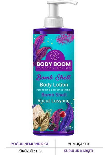 Body Boom Bomb Shell Vücut Losyonu Yoğun Nemlendirici Etki 200 ML Tüm Cilt Tipleri İçin