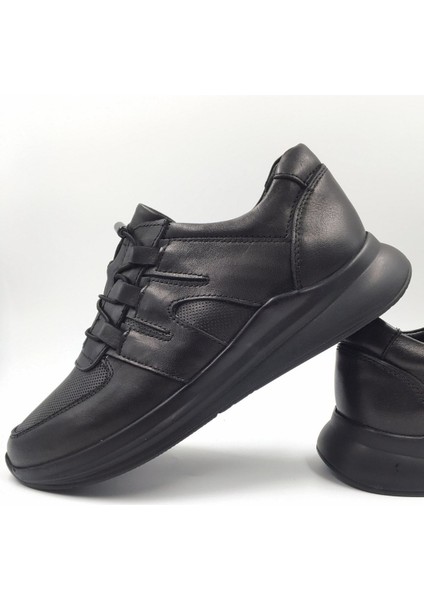 Klare Siyah Hakiki Deri Rahat Sneaker Spor Ayakkabı modelleri
