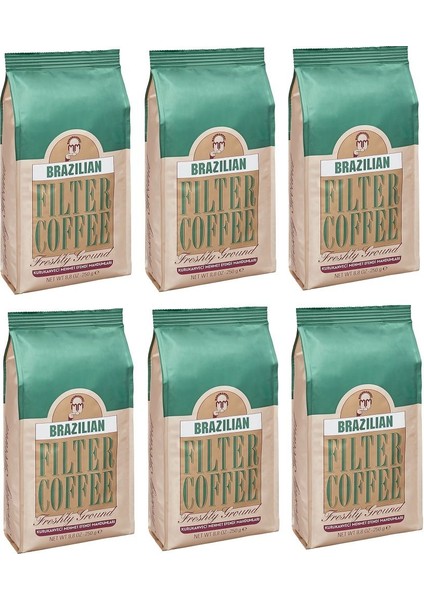 Mehmet Efendi Brazilian Filtre Kahve 250 gr x 6 Adet fiyatları