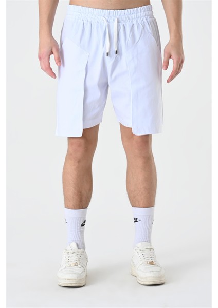 R-4302 Bel Lastikli Körüklü Ön Cep Detaylı Gabardin Şort fiyatları