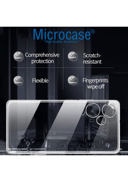 Xiaomi Poco F5 / Redmi Note 12 Turbo Slim Serisi Soft Tpu Silikon Kılıf - Şeffaf AL3324 modelleri