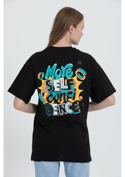 R-5715 Bisiklet Yaka More Self Baskı Detaylı T-Shirt indirimleri