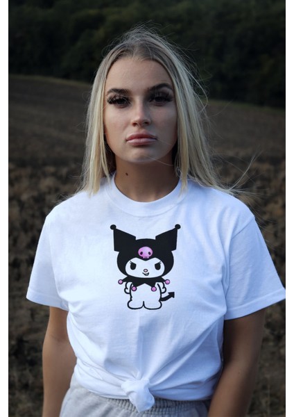 Anime Kuromi Karakter T-Shirt