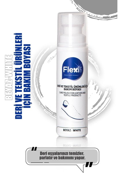 Beyaz Spor Deri ve Kumaş Ayakkabı Boyası 75 ml