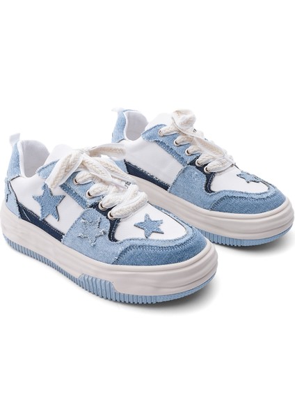 Kadın Sneaker Yüksek Taban Spor Ayakkabı Bilev