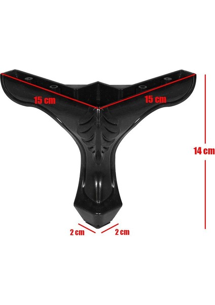Mobilya Kanepe Masa Sehpa Puf Ayağı Siyah Baza Ayak 14 cm modelleri