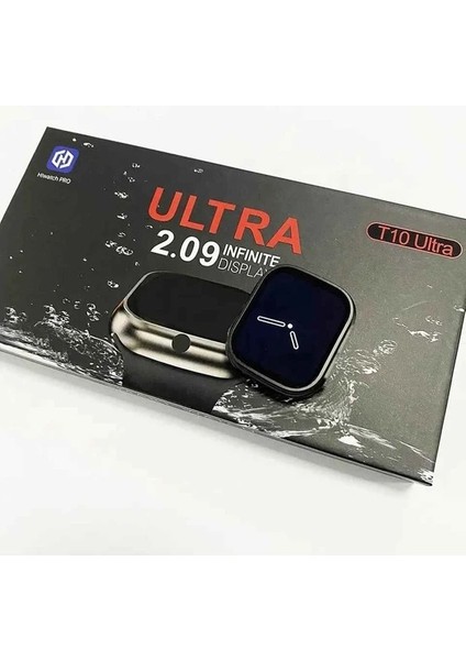 T10 Ultra Watch8 Akıllı Saat Infinite Display 2.09 Inc 49MM Kilitli Kasa 2 Kordonlu