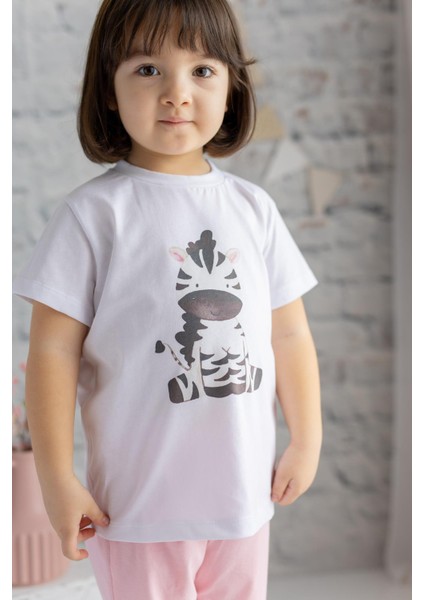 Kız Çocuk Hayvan Baskılı T-Shirt ve Şort Takım fiyatları