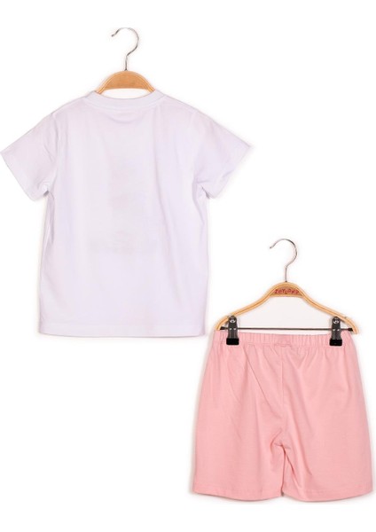 Kız Çocuk Hayvan Baskılı T-Shirt ve Şort Takım fırsatları