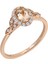 Pırlanta ve Oval Morganite Taşlı Rüya Yüzük 0417R0274 1