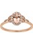 Pırlanta ve Oval Morganite Taşlı Rüya Yüzük 0417R0274 2