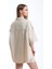 Fancy Kadın Keten Kumaş Truvakar Kol Oversize Basic Gömlek Şort İkili Takım 5