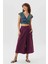 Desenli Sırt Detaylı Bağlamalı Crop Bluz 2