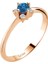 Pırlanta ve London Blue Topaz Taşlı Aurora Yüzük 0417R0282 1