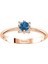 Pırlanta ve London Blue Topaz Taşlı Aurora Yüzük 0417R0282 2