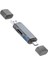 ADS-307 3 In 1 USB + Micro USB + Type-C Otg Kart Okuyucu ALL-36258 2