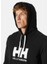 Helly Hansen HH Logo Hoodie Erkek Siyah Kapüşonlu Sweatshirt 4