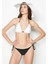 Halkalı Üçgen Bikini Takım 3201 Siyah/beyaz 3