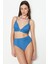 Yüksek Bel Üçgen Bikini Takım 3226 Turkuaz 1