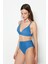 Yüksek Bel Üçgen Bikini Takım 3226 Turkuaz 2