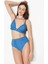 Yüksek Bel Üçgen Bikini Takım 3226 Turkuaz 3
