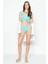 Fırfırlı Uzun Üçgen Bikini Takım 3209 Yeşil 1