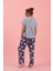 Kadın Gece Temalı Kısa Kol Pijama Takımı 3