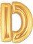 Alithestereo Altın Sarısı Folyo Harf Balon 1 Metre 2